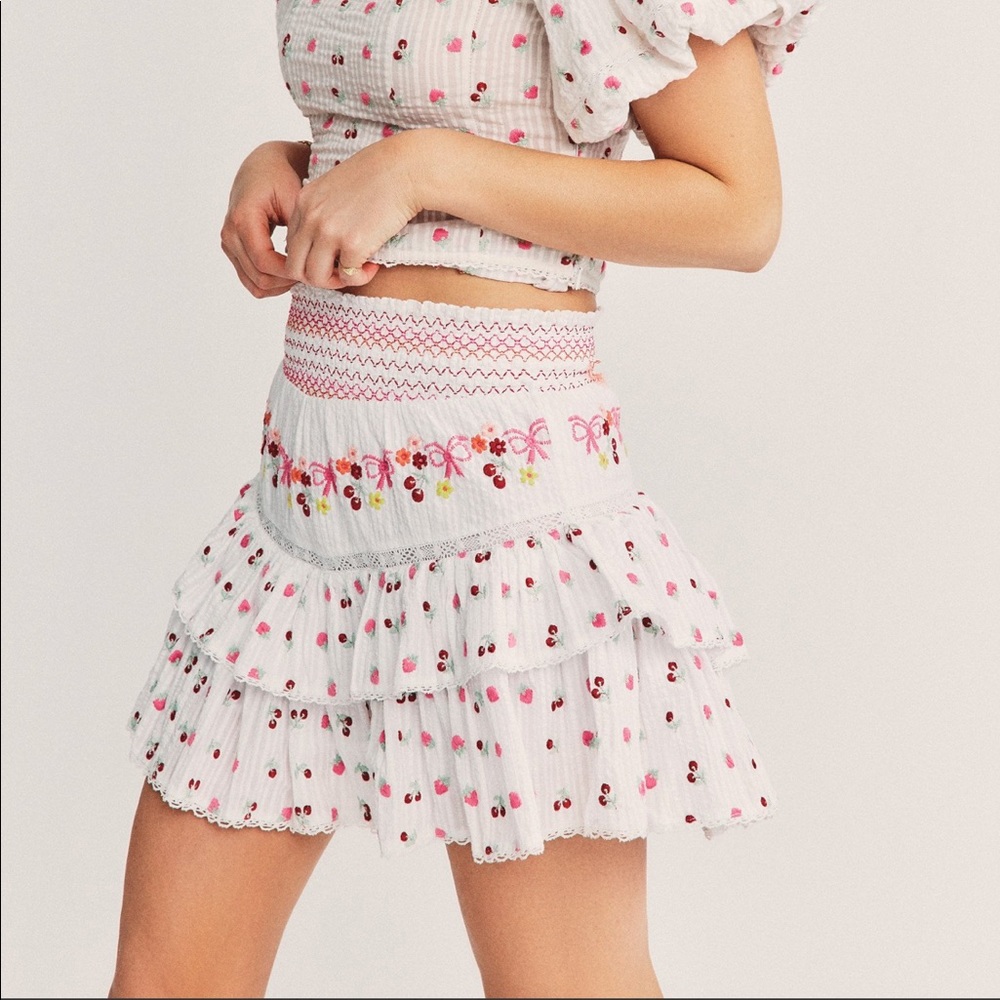 LOVESHACKFANCY SKIRT